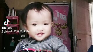 My son happy the dance of music