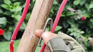 Handmade Nail Slingshot With Bamboo
