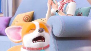Moco and Yummy | Moco dog cartoon funny video #3danimation #shorts