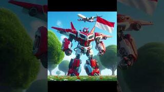 robot Transformers merayakan HUT RI