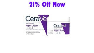 CeraVe Skin Renewing Night Cream | 21% Off Now