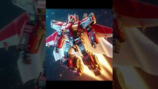 robot Transformers terbang di angkasa
