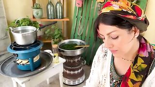 #22 National Dish Of IRAN! I Cooked Ghormeh Sabzi In My Village ( Persian Herb Stew )???????????? قرمه سبزی