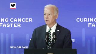 Biden announces $150 million in research grants to fight cancer.