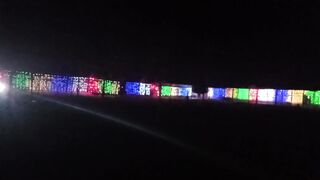The lighting show in our village...look this
