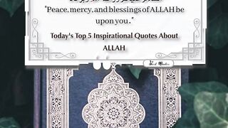 Today's Top 5 Inspirational Quotes About ALLAH 13