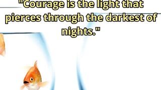 Courage Quote with Dark, Moody Aesthetic