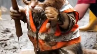 Oyen cat's hard struggle