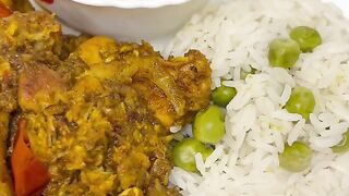 Chicken roast | matar pulao | cucumber salad