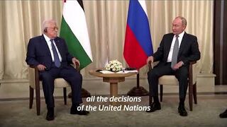 Putin meets Palestinian President Abbas, calls for 'fully-fledged' state