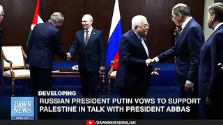 Russian President Putin Vows to Support Palestine in Talk with President Abbas