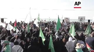 Hundreds of Palestinians protest in Lebanon after more than 300 days of war between Israel and Hamas