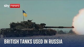 British Challenger 2 tanks have been used inside Russia by Ukrainian troops