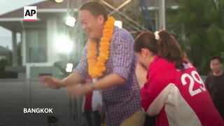 Paetongtarn Shinawatra speaks after being elected Thailand's new PM.