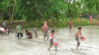 Village fishing scene