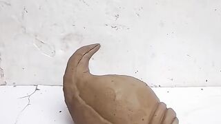 shiv shambhu nath making with clay #clayart #artwork #viral
