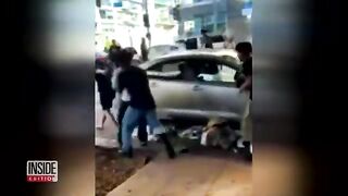 Heroic Bystander Saves Man From Being Attacked by Bikers