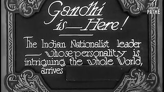Mahatma Gandhi Arrives in the U.K. (1931)  British Pathé