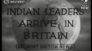 Indian leaders arrive in Britain (1946)