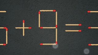 Move only 1 stick to make equation correct, Matchstick puzzle.