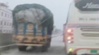 Driver on fire