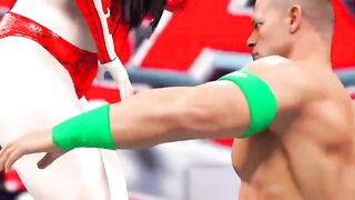 John Cena vs Female Wrestler WWE RAW Smackdown Highlights Today #wwenetwork #wwe