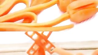 How to Make Carrot Tulip Garnish #SuperSalad #cuttingskills #fooddecoration