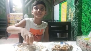 eating delicious dish