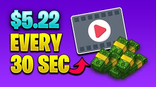 Get Paid $5.22 Every 30 Seconds By Watching Videos!Mak Money Online!