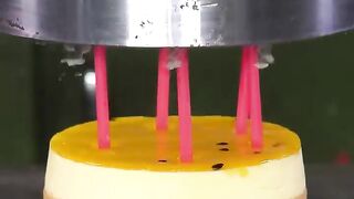 Crushing candy ✨with hydraulicpress satisfying