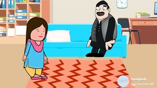 Husband Wife Jokes | mian Biwi lateefay | cartoon | funny animation