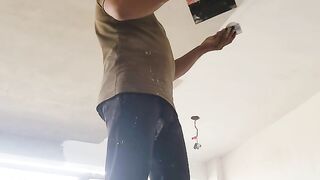 While doing the paint job