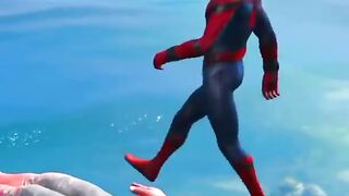 SPIDER MAN fight HULK falll into the seaaa.....!!!!!!!!