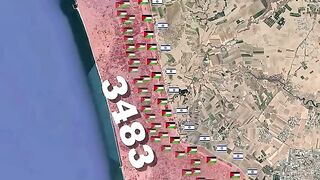 Israeli - Hamas War Animated Map