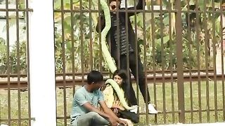 সাপটি ছেলেটিকে