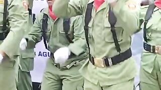 Dance at the independence day of the Republic of Indonesia