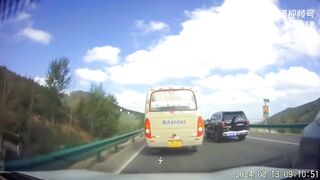 Bus with failed brakes rammed five cars in