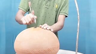 Makhan Chor Krishna????❤️ _ How to make Clay Krishna Idols _makhan_chor _Krishna _gopal _making_Krishna(720P_HD).