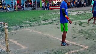 গ্রামের ঐতিহ্যবাহী ফুটবল খেলা।
