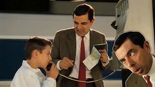 Why is Mr. Bean calling the unknown boy's parents? | Mr. Bean | Fun With Mr Bean