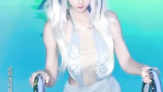 Beautiful Chinese anime girl short video