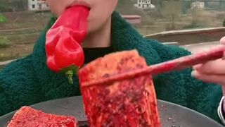 Chinese Eating Mukbang : ( ASMR Eating Show????,Fat Meat, Pork Fat, Pork Belly, ????Noodles)????
