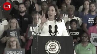 Kamala Harris Shuts Down Pro-Palestine Protesters at Michigan Rally
