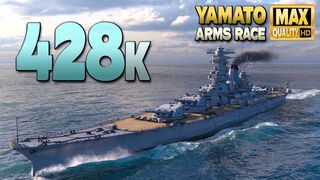 Battleship Yamato: Giantic damage on map Sleeping Giant - World of Warships