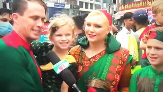 Foreign girl controls Bangladesh traffic ????