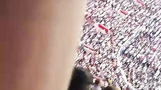 A random paper rocket made a goallllllllllll