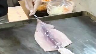 Grilled Squid in Bangkok Streed.