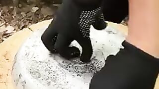 Such a girl will survive forest