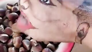 Strange face that is eat unbelievable