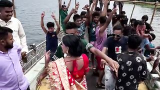Funny DJ party with newly married couple